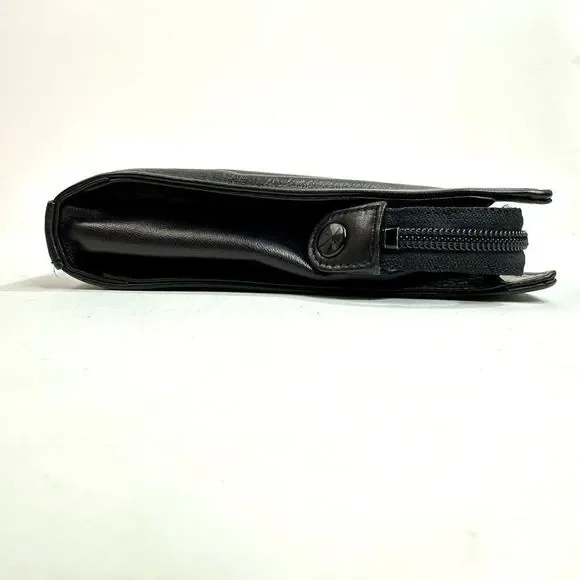 Vintage Pierre Cardin Black Leather Clutch - Picture 5 of 10